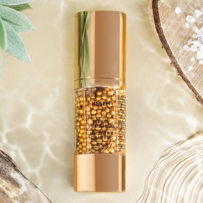 KESEM Night Serum with Gold and Pearls éjszakai szérum arannyal és gyönggyel 30 ml