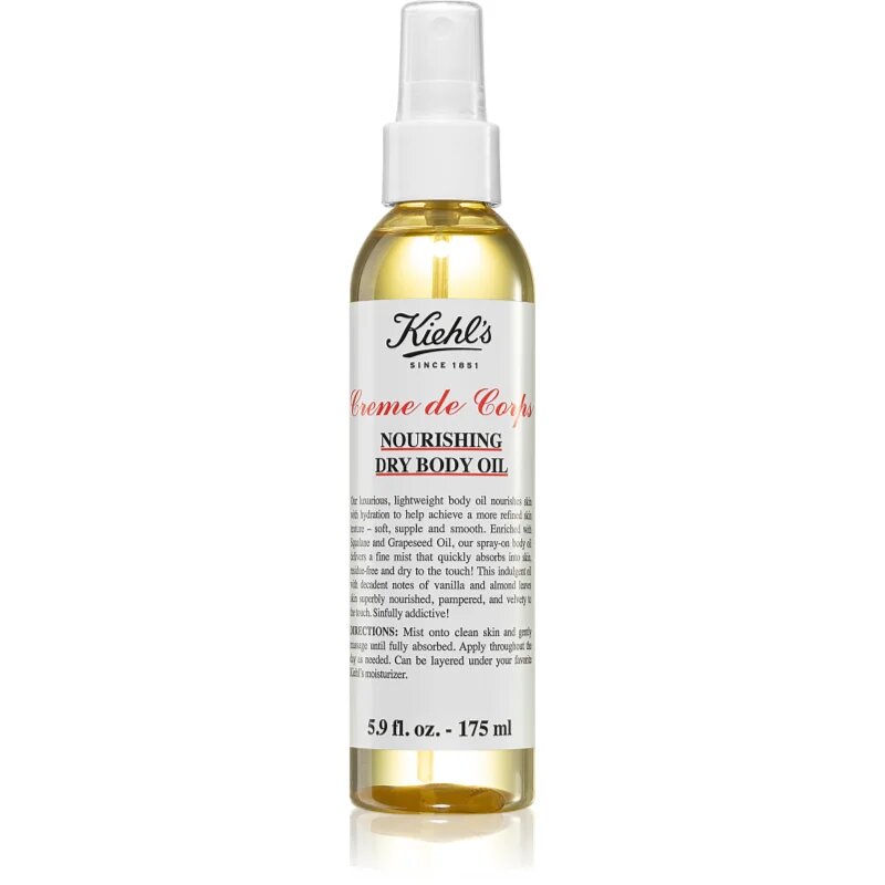 Kiehl's Creme de Corps Nourishing Dry Body Oil tápláló száraz olaj testre 175 ml