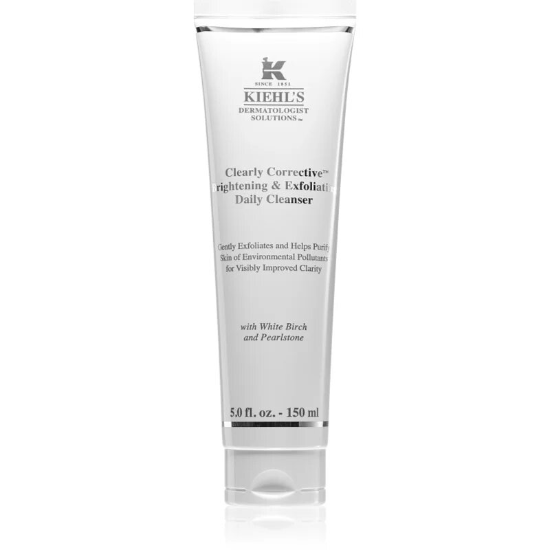 Kiehl's Dermatologist Solutions Clearly Corrective Brightening & Exfoliating Daily Cleanser Fényesítő tisztító gél minden bőrtípusra beleértve az érz