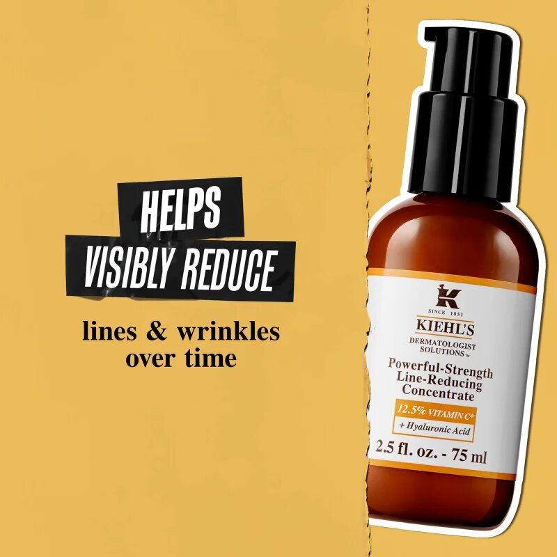 Kiehl's Dermatologist Solutions Powerful-Strength Line-Reducing Concentrate ránctalanító szérum minden bőrtípusra 50 ml