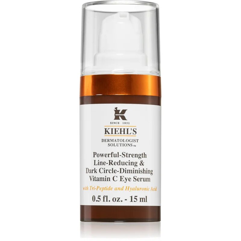 Kiehl's Dermatologist Solutions Powerful-Strength Line-Reducing & Dark Circle-Diminishing Vitamin C szérum szemre minden bőrtípusra beleértve az érzé