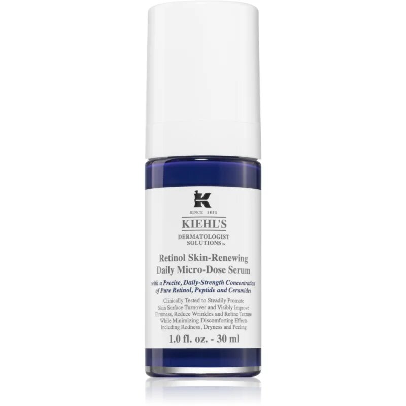Kiehl's Dermatologist Solutions Retinol Skin-Renewing Daily Micro-Dose Serum ránctalanító retinol szérum minden bőrtípusra beleértve az érzékeny bőrt