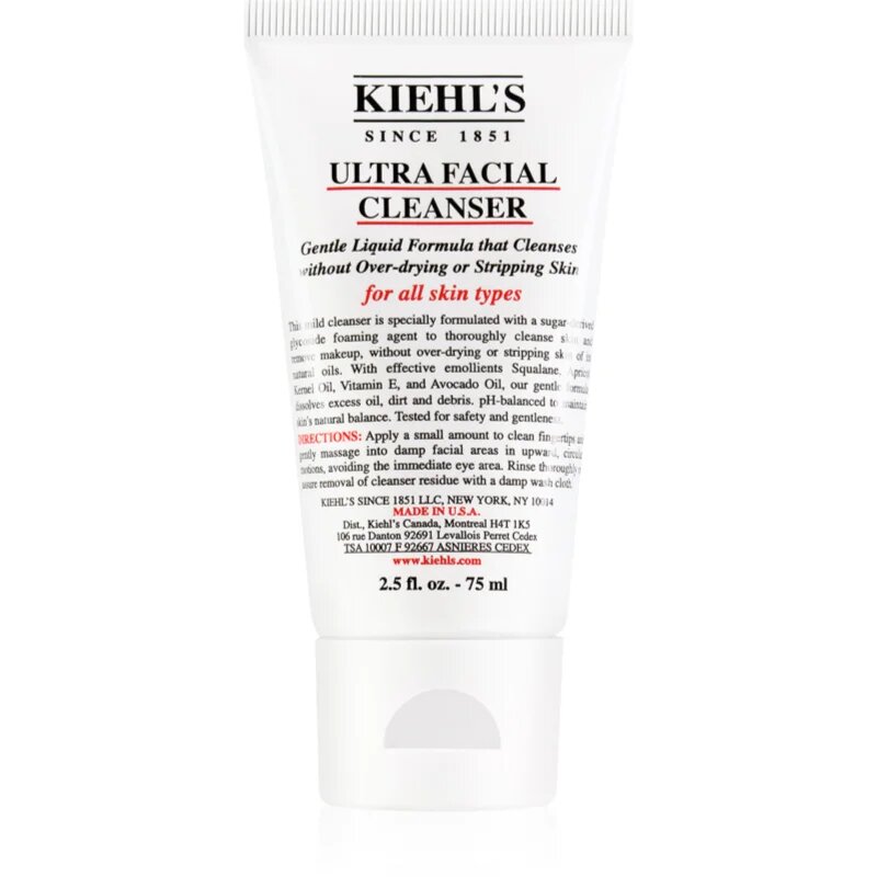 Kiehl's Ultra Facial Cleanser lágy tisztító gél minden bőrtípusra 75 ml