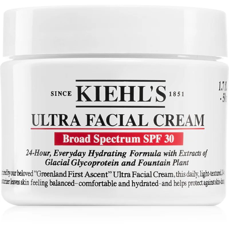 Kiehl's Ultra Facial Cream könnyű hidratáló nappali krém SPF 30 50 ml