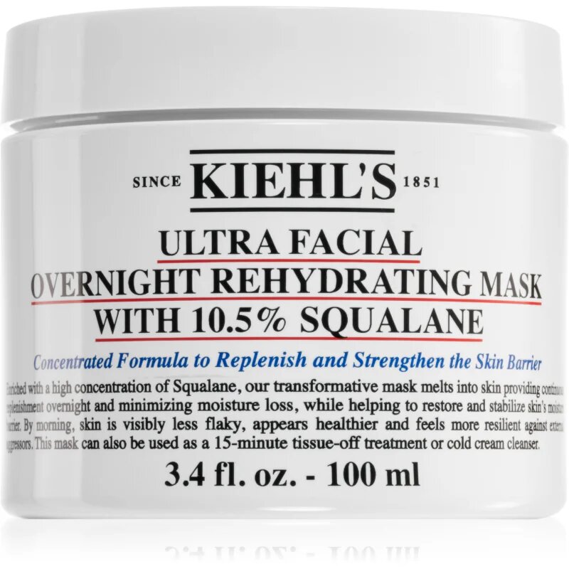 Kiehl's Ultra Facial Overnight Rehydrating Mask bőrmegújító éjszakai maszk 100 ml