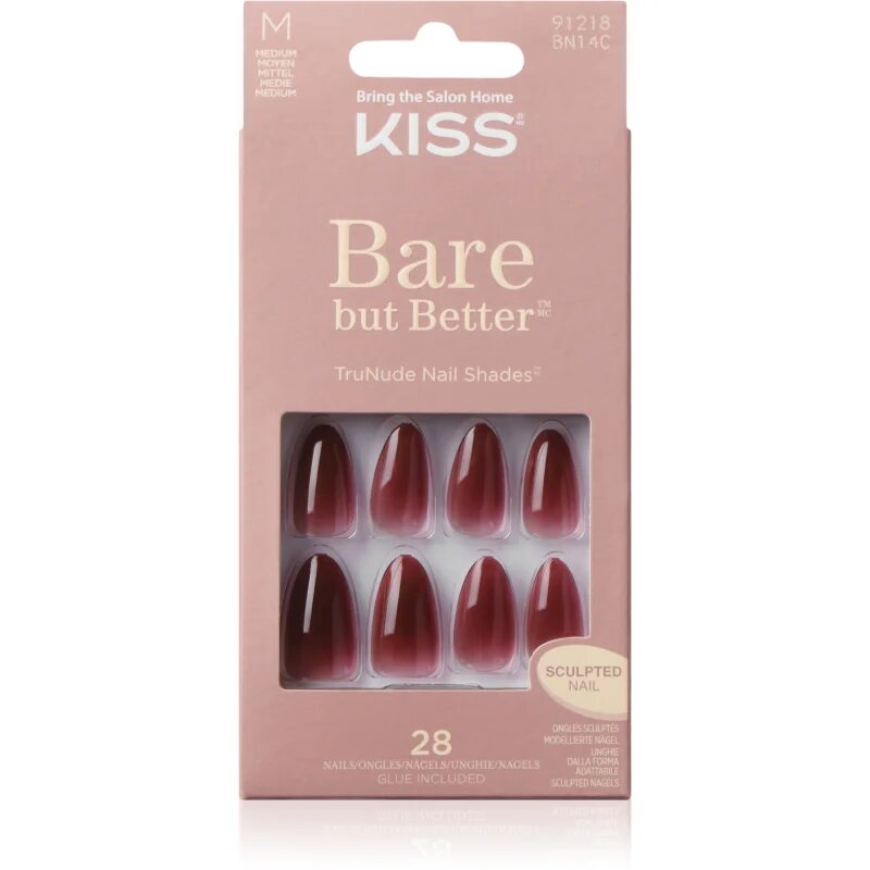 KISS Bare But Better Medium műköröm Chemistry 28 db