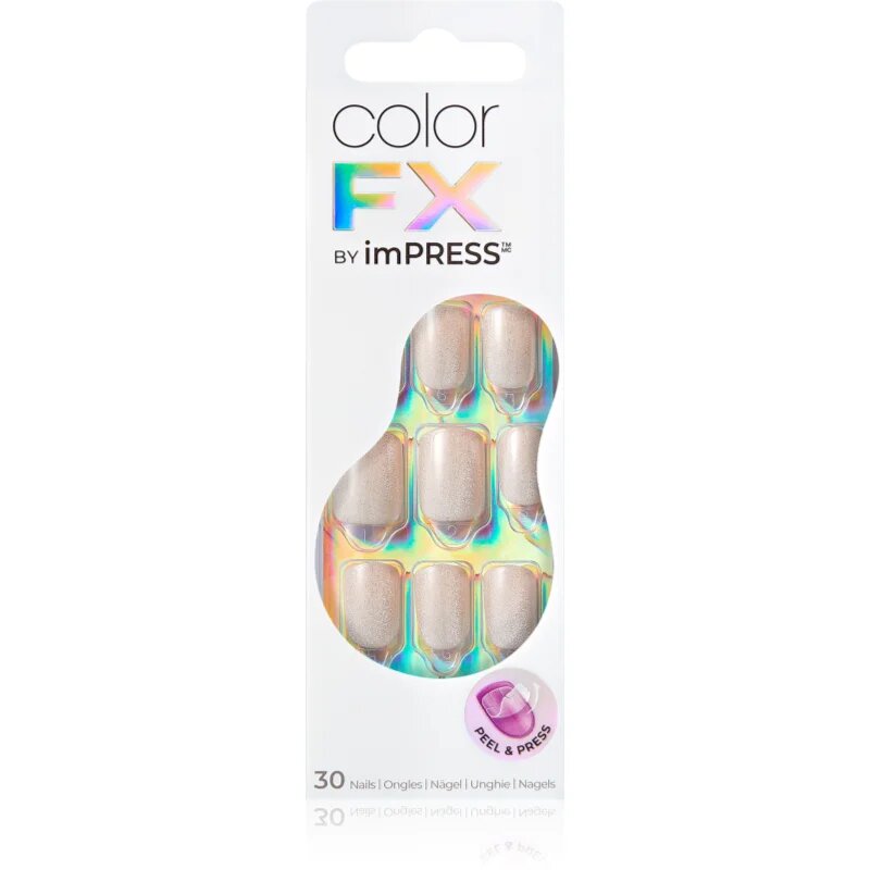 KISS Color FX im Press műköröm öntapadós Rebel 30 db