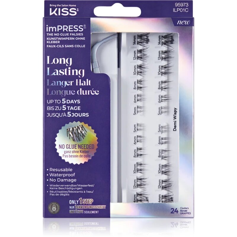 KISS imPRESS LongLasting öntapadós tincses műszempillák 01 20 db