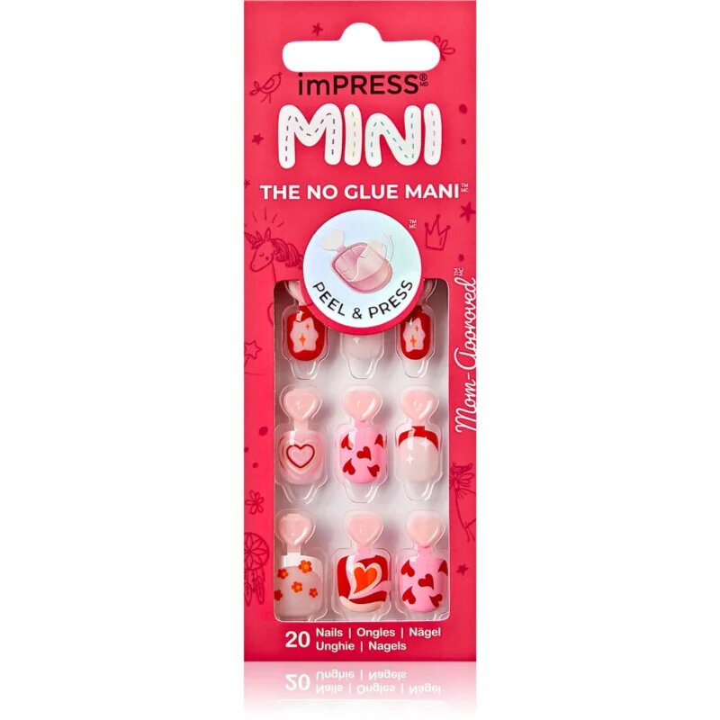 KISS imPRESS Mini műköröm öntapadós 28 db