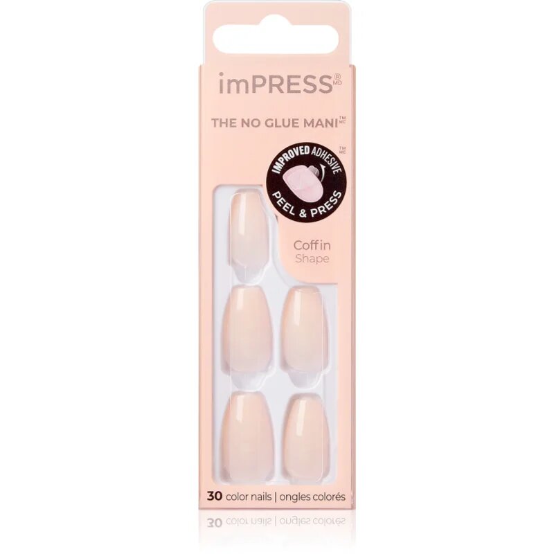 KISS imPRESS The No Glue Mani Medium műköröm Serendipity 30 db
