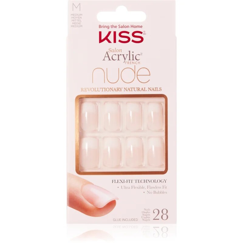 KISS Nude Nails Cashmere műköröm közepes 28 db