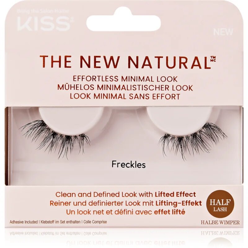 KISS The New Natural Effortless Minimal Look műszempillák Freckles 2 db