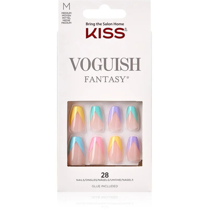 KISS Voguish Fantasy Candies műköröm közepes 28 db