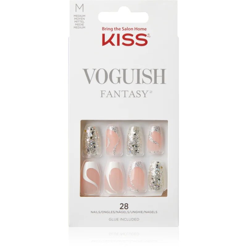 KISS Voguish Fantasy Fashspiration műköröm közepes 28 db