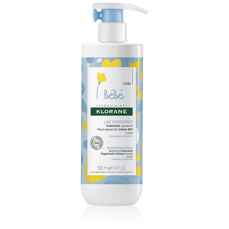 Klorane Bébé Calendula hidratáló testápoló gyerekeknek és újszülötteknek 500 ml