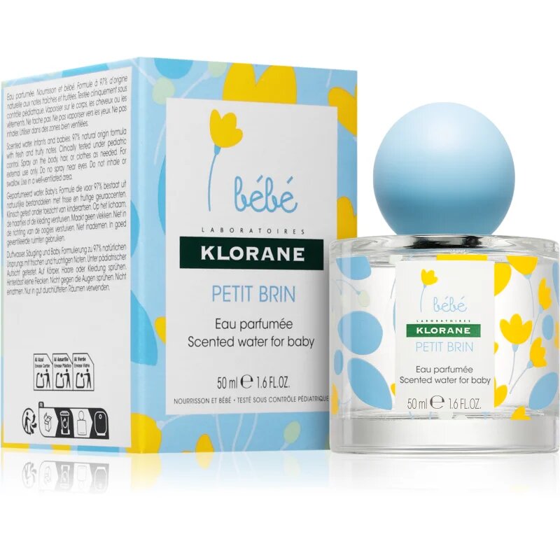 Klorane Bébé természetes parfüm gyermekeknek születéstől kezdődően 50 ml