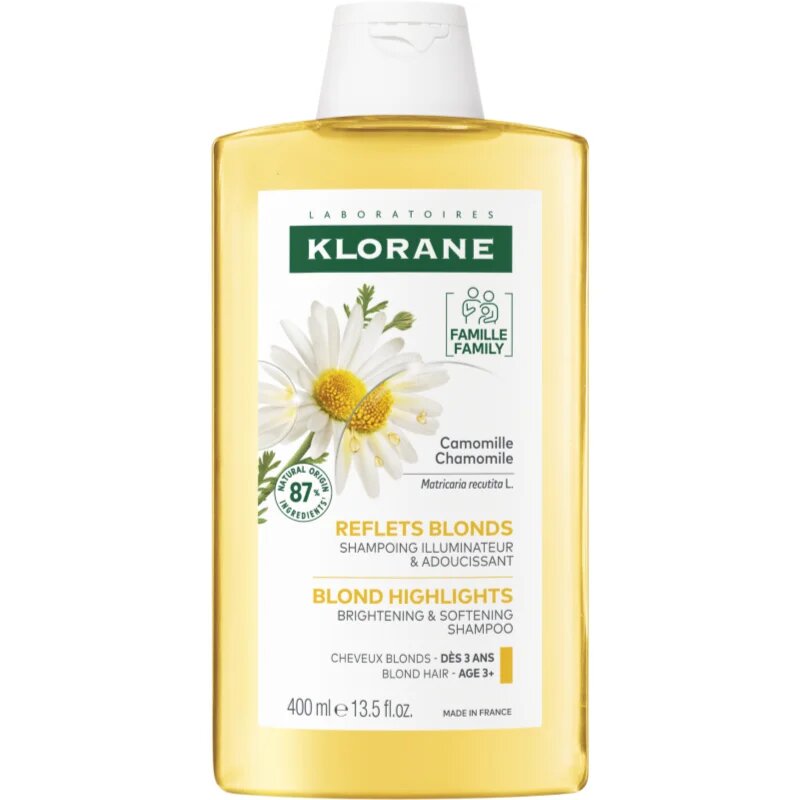 Klorane Chamomile sampon szőke hajra 400 ml