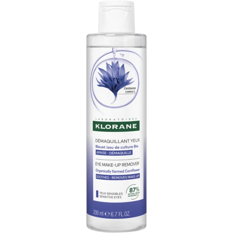 Klorane Cornflower finom szemlemosó érzékeny szemre 200 ml