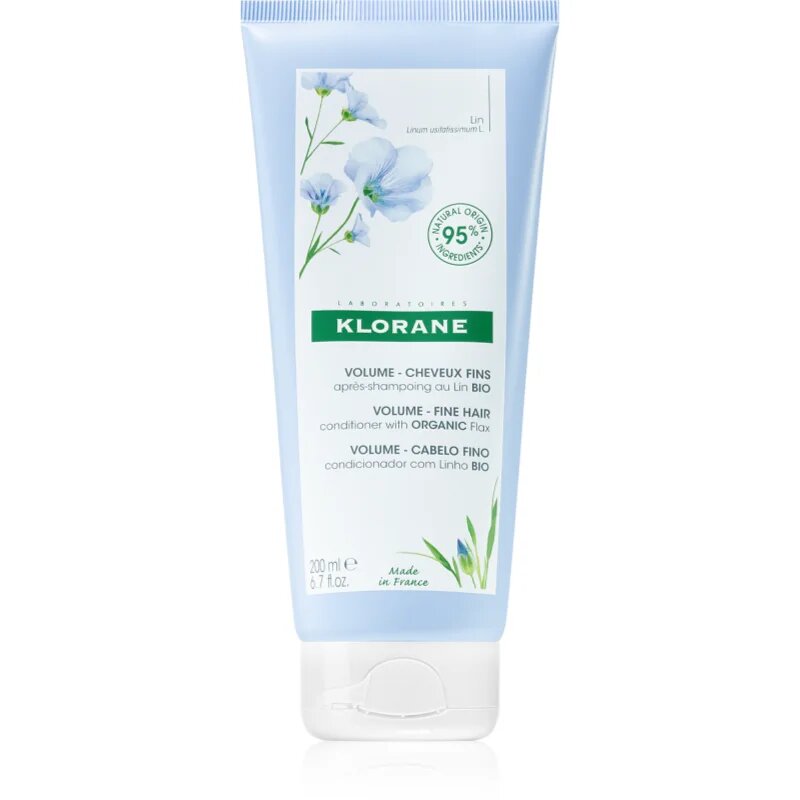 Klorane Flax Fiber kondicionáló finom és lesimuló hajra 200 ml