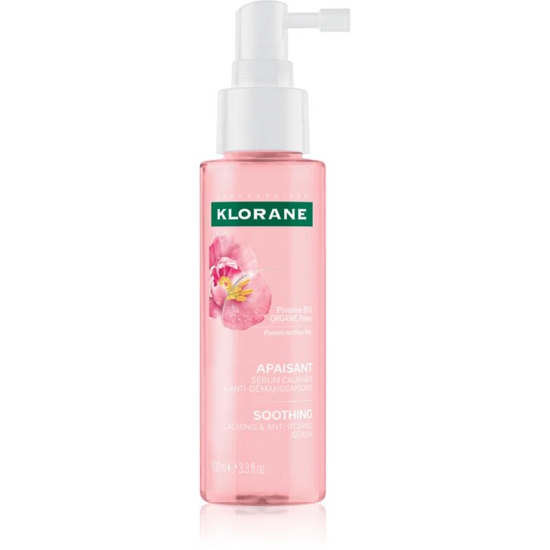 Klorane Peony Soothing Calming & Anti-Itching Serum nyugtató szérum az érzékeny és irritált fejbőrre 100 ml