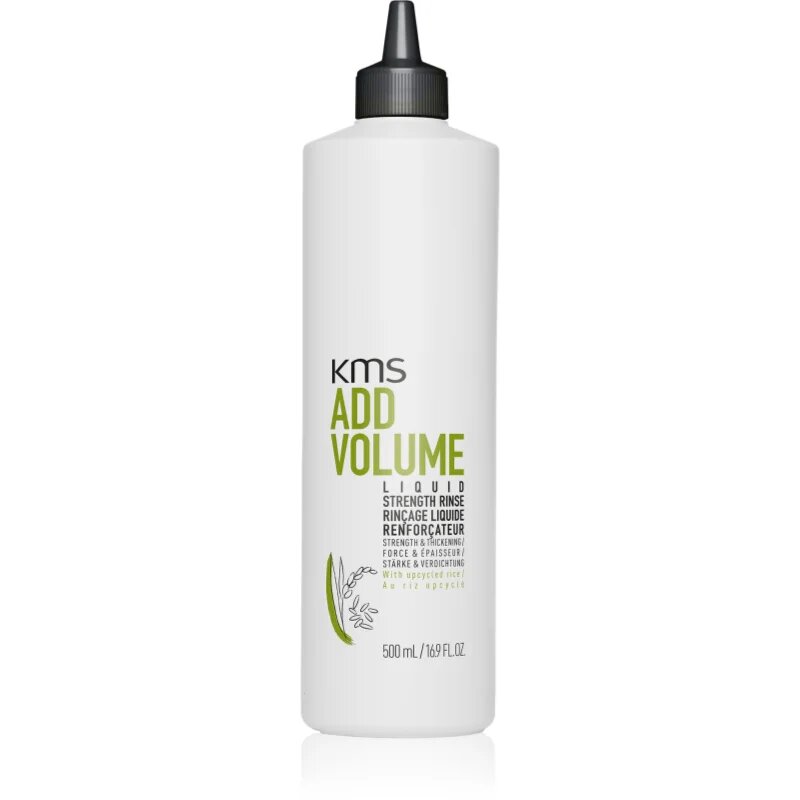 KMS Add Volume Liquid Strength Rinse hajkúra a ritkulásra hajlamos hajra 500 ml