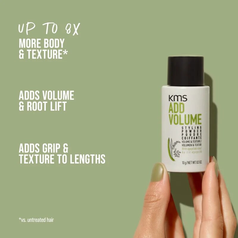KMS Add Volume Styling Powder Hajformázó por a hajtérfogat növelésére 10 g