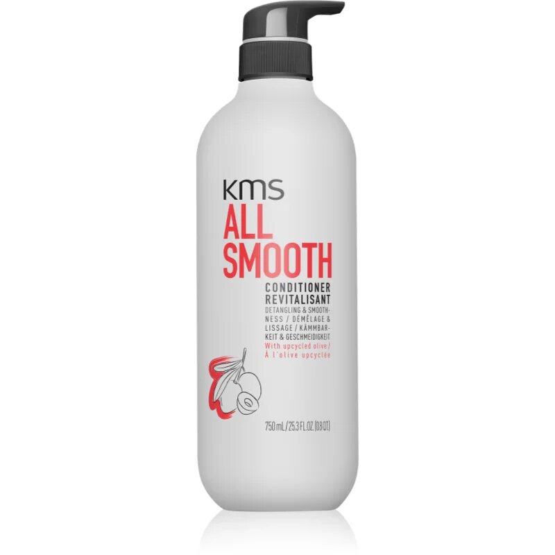 KMS All Smooth Conditioner kisimító kondicionáló erős vastag és száraz hajra 750 ml