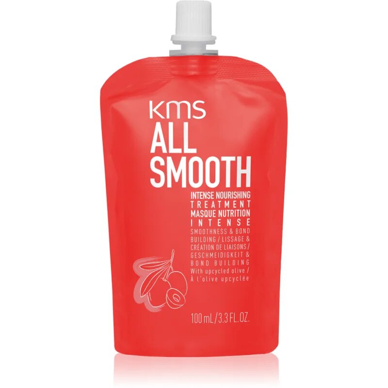 KMS All Smooth Intense nourishing treatment intenzív tápláló maszk a sima megjelenésű frizuráért 100 ml