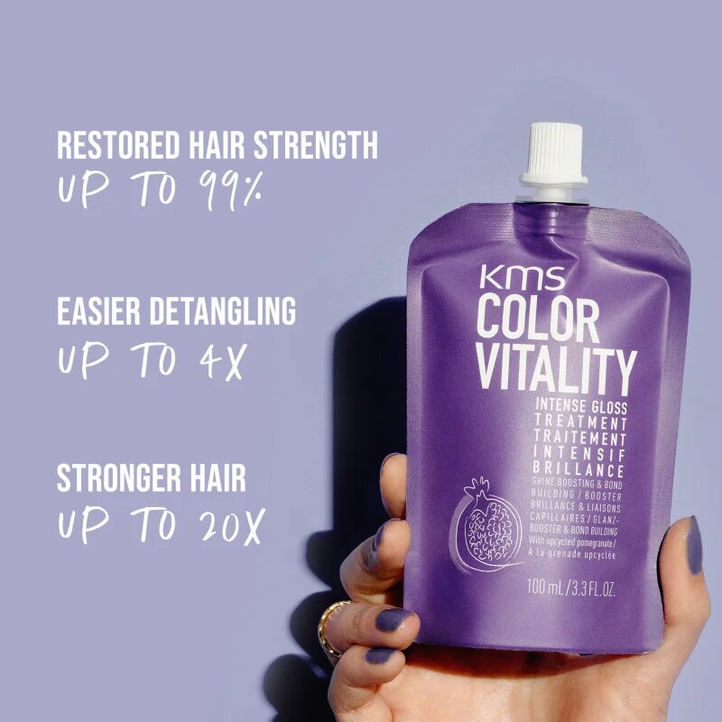 KMS Color Vitality Intense Gloss Treatment intenzív ápolás az egészséges fényű hajért 100 ml