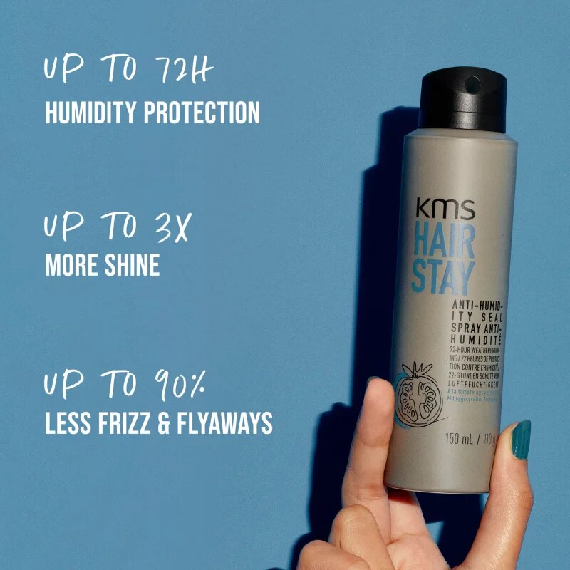 KMS Hair Stay Anti-Humidity Seal haj spray a természetes fixálásért és a fényes hajért 150 ml