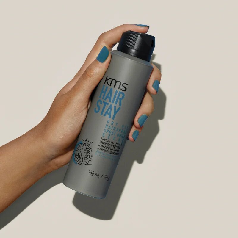 KMS Hair Stay Dry Oil Hairspray száraz olaj spray enyhe rögzítéssel 75 ml