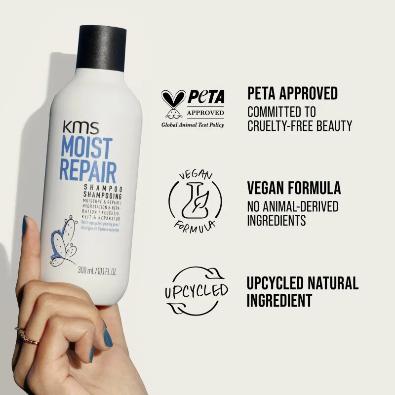 KMS Moist Repair Shampoo hidratáló sampon regeneráló hatással 300 ml