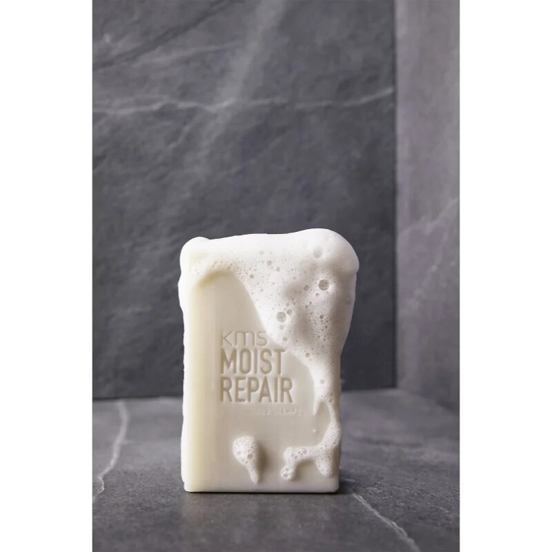 KMS Moist Repair Solid Shampoo szilárd sampon a károsult hajra 75 g