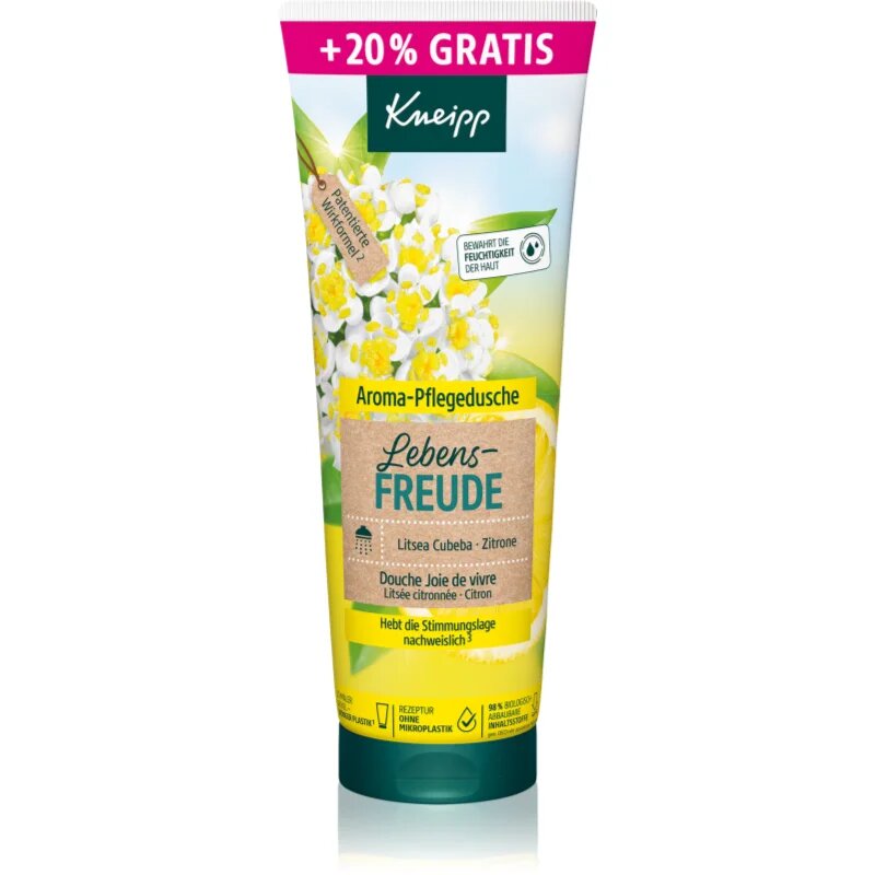 Kneipp Enjoy Life energetizáló tusfürdő gél Litsea Cubeba & Lemon 240 ml