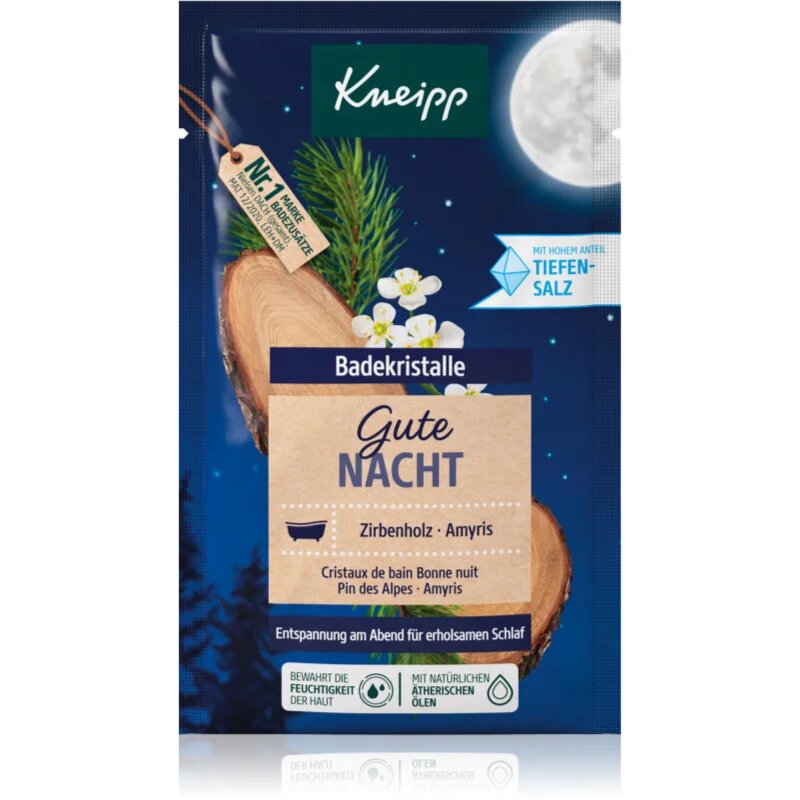 Kneipp Good Night fürdősó Swiss Stone Pine & Balsam Torchwood 60 g