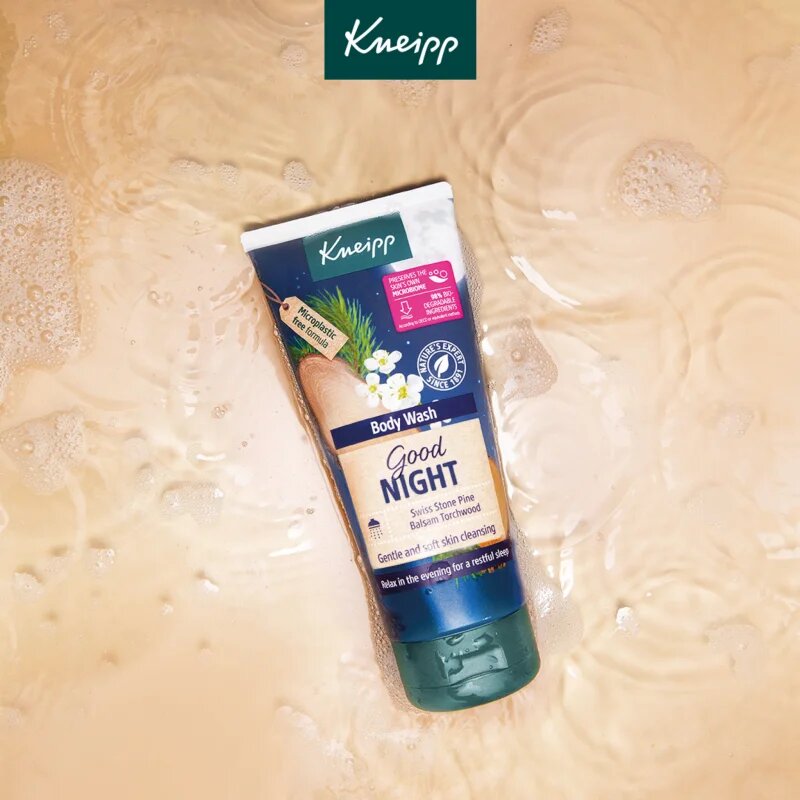 Kneipp Good Night tusfürdő gél Swiss Stone Pine & Balsam Torchwood 200 ml