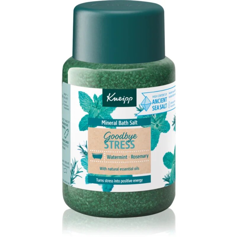 Kneipp Goodbye Stress fürdősó Watermint & Rosemary 500 g