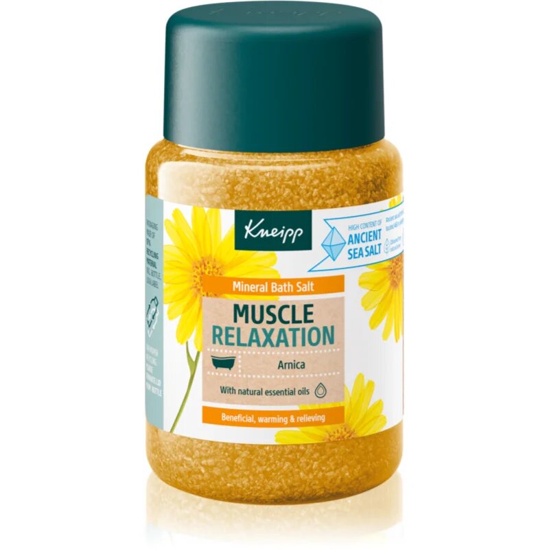 Kneipp Muscle Relaxation fürdősó az izmokra és az izületekre Arnica 500 g