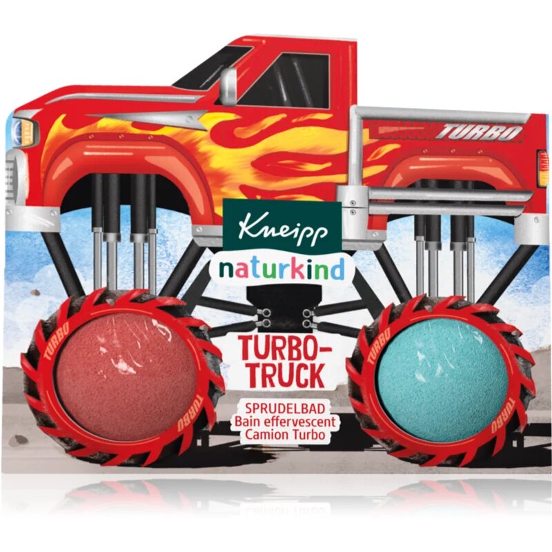 Kneipp Naturkind Turbo Truck fürdőgolyó gyermekeknek 2x50 g