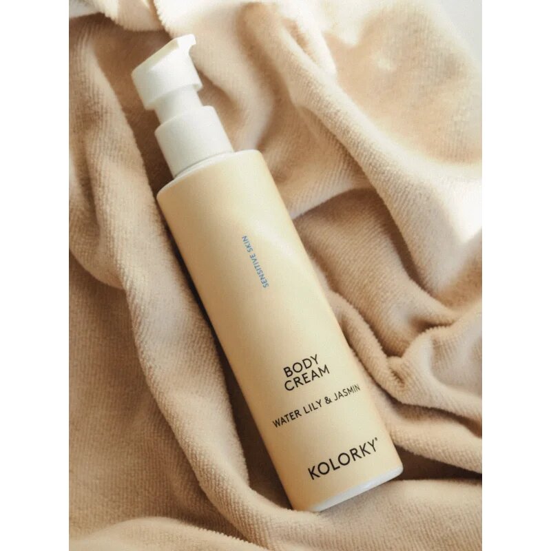 Kolorky Body Cream Sensitive Skin testápoló krém az érzékeny bőrre Watter Lilly & Jasmin 190 ml