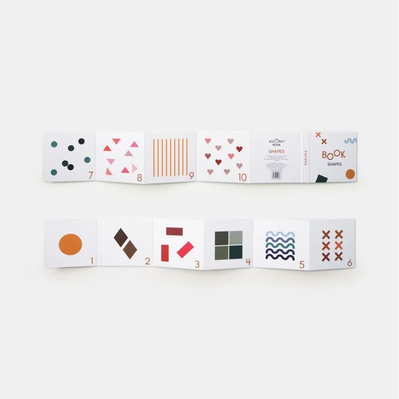 Kolorky Book Shapes forgatható könyvecske gyermekeknek 1 db