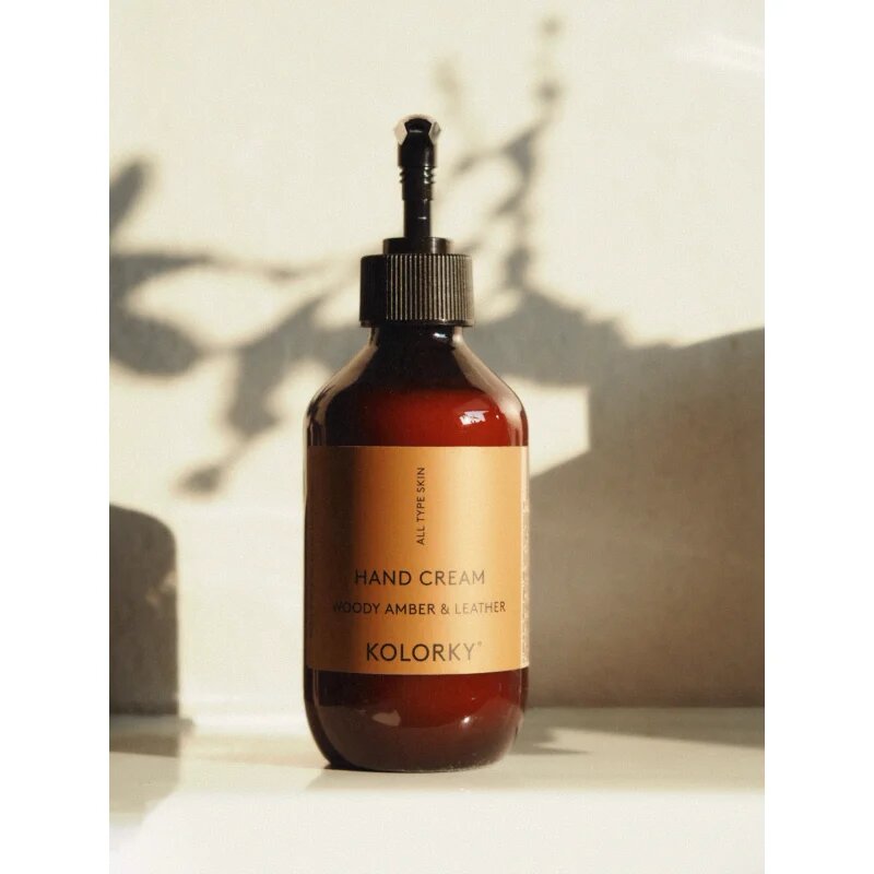 Kolorky Hand Cream kézkrém Woody Amber & Leather 270 ml