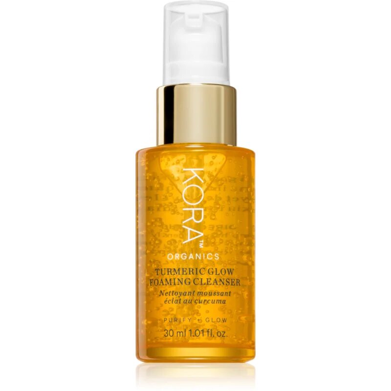 Kora Organics Turmeric Glow Foaming Cleanser tisztító hab az arcra 30 ml
