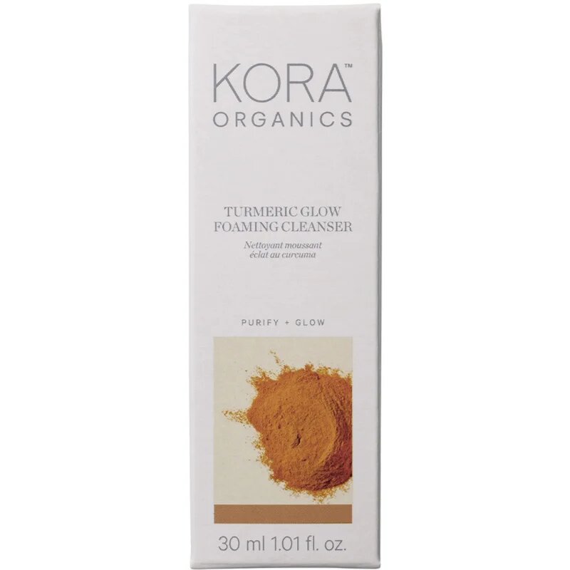 Kora Organics Turmeric Glow Foaming Cleanser tisztító hab az arcra 30 ml