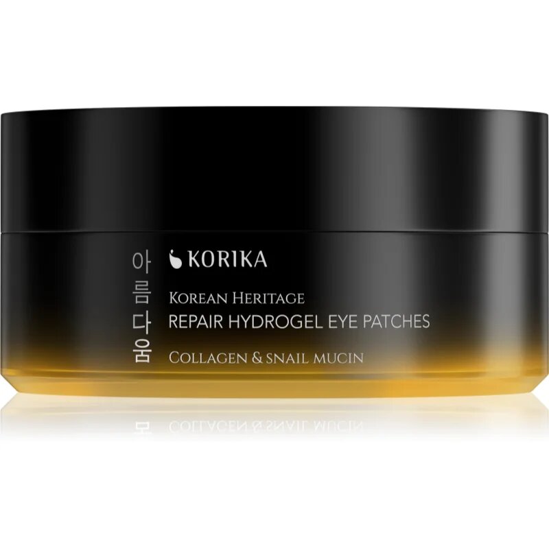 KORIKA Korean Heritage Collagen & Snail Mucin Repair Hydrogel Eye Patches hidrogéles párnácskák 60 db