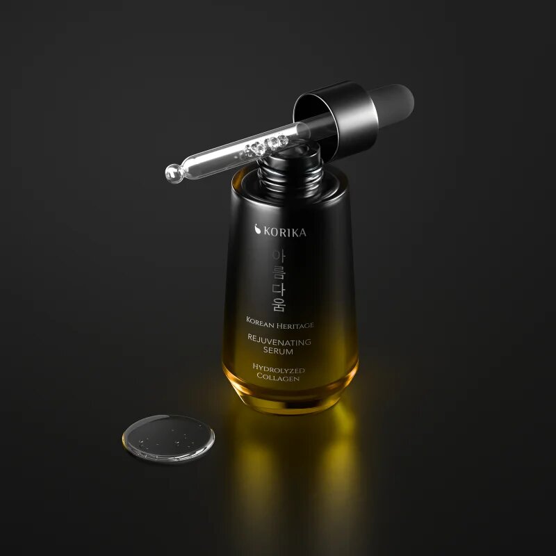 KORIKA Korean Heritage Hydrolyzed Collagen Premium Rejuvenating Serum fiatalító arcszérum hidrolizált kollagénnel 30 ml