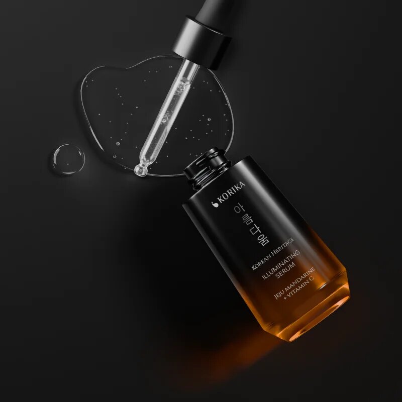 KORIKA Korean Heritage Jeju Mandarin + Vitamin C Premium Illuminating Serum bőr szérum (élénkítő) C-vitaminnal 30 ml