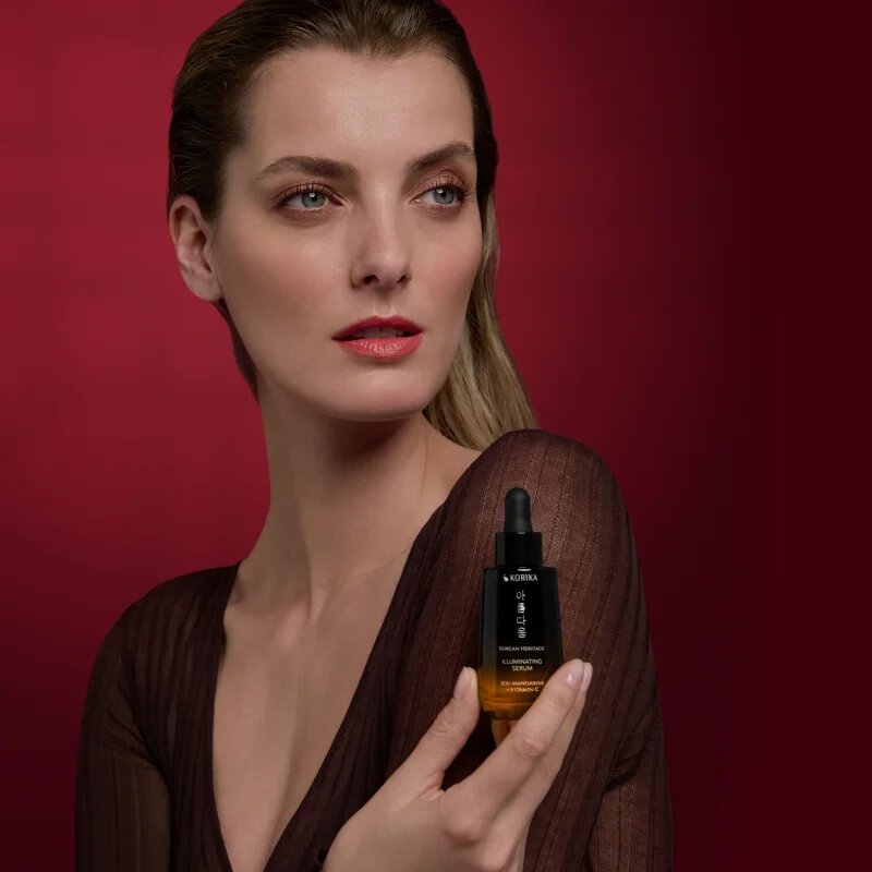 KORIKA Korean Heritage Jeju Mandarin + Vitamin C Premium Illuminating Serum bőr szérum (élénkítő) C-vitaminnal 30 ml
