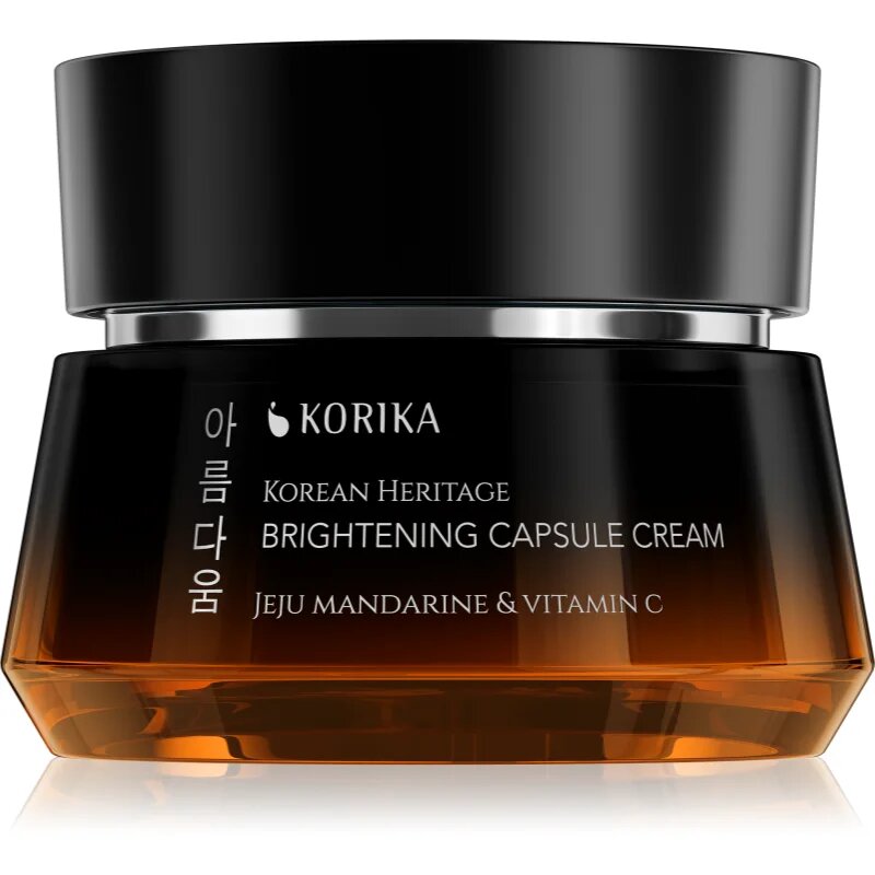 KORIKA Korean Heritage Jeju Mandarine & Vitamin C Brightening Capsule Cream élénkítő krém C vitamin 50 ml