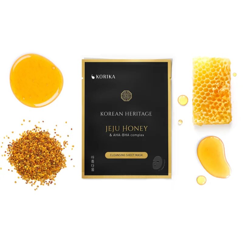 KORIKA Korean Heritage Set of 5 Cleansing Face Sheet Masks arcmaszk szett kedvezményes áron a bőr tökéletes tisztításához